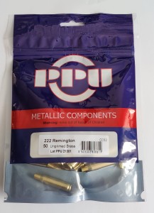 NEW brass cases PPU .222 Remington