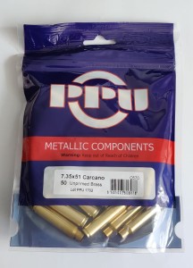 NEW brass cases PPU 7,35x51 Carcano