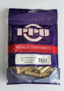 NEW brass cases PPU 6,5x54 Mannlicher Schonauer