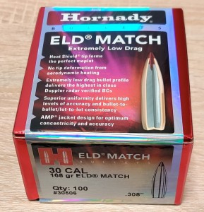 Bullets Hornady .308 ELD-Match 168gr