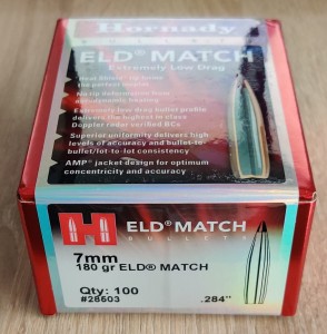 Bullets Hornady 7mm / .284 180gr ELD-Match