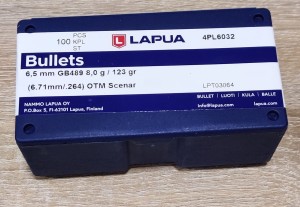 Bullets Lapua Scenar 6,5 123gr GB489