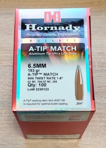 Bullets Hornady A-Tip 6,5mm 153gr