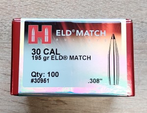 Bulets Hornady .308 195gr ELD-Match