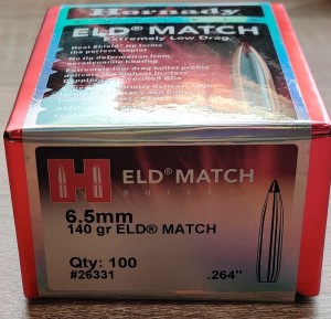 Bullets Hornady 6,5 140gr ELD-Match