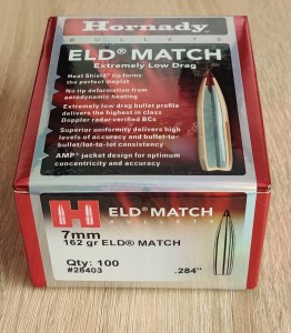 Bullets Hornady 7mm 162gr ELD-Match