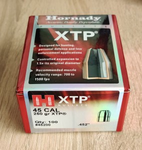Bullets Hornady .45 XTP 250gr