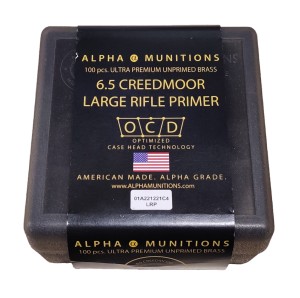 Brass cases  Alpha Munitions 6,5 creedmoor (Large primer)