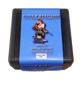 Brass cases Alpha Munitions  6 GT