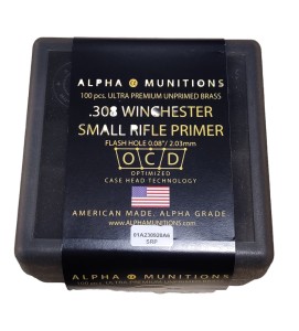 Brass cases Alpha Munitions .308 Win SRP