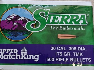Bullets Sierra .30 175gr TMK (500pcs)