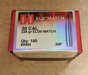 Bullets Hornady .308 225gr ELD-Match