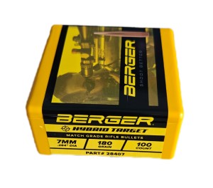 Bullets Berger 7mm / .284 180gr Hybrid Target