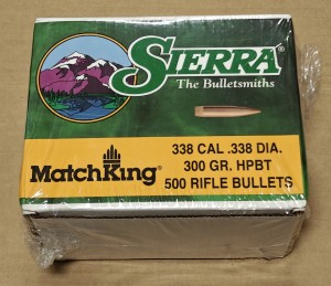 Bullets Sierra .338 300gr HPBT Match King 500szt