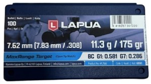 Bullets Lapua .30 175gr MaxRange Target